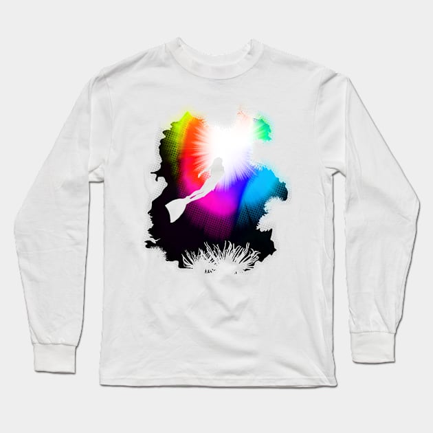 Rainbow Deep Long Sleeve T-Shirt by orangpalsu